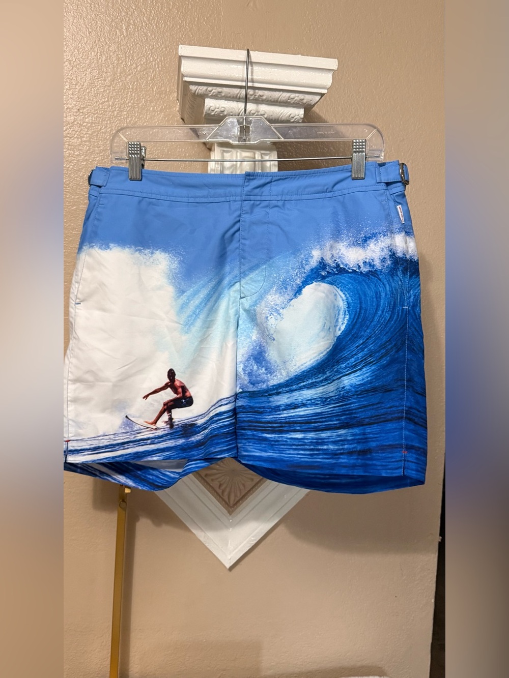 Orlebar Brown Blue Wave Surf Board Shorts